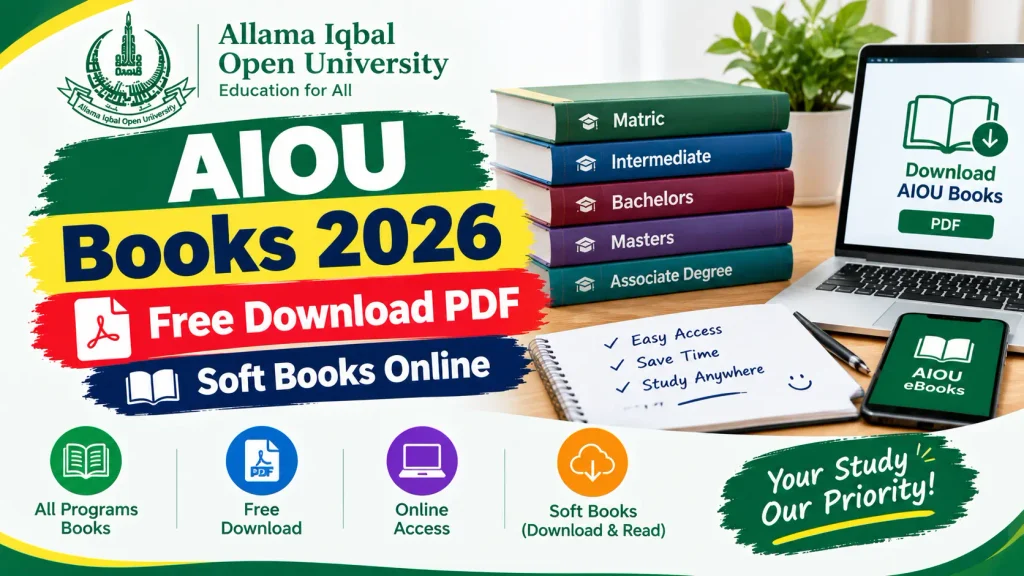 AIOU Books 2026 – Free Download PDF Soft Books Online