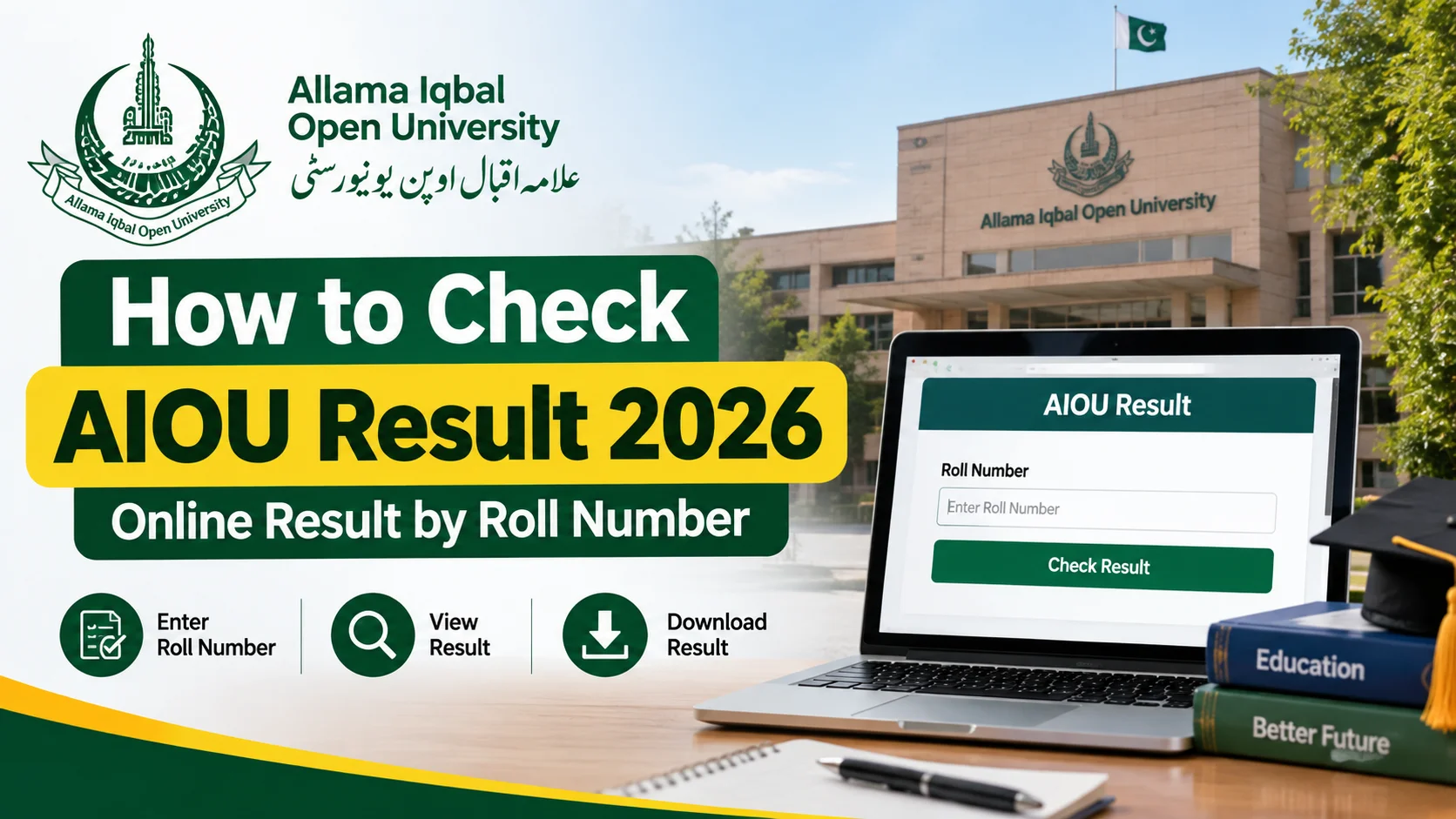 How to Check AIOU Result 2026 – Online Result by Roll Number