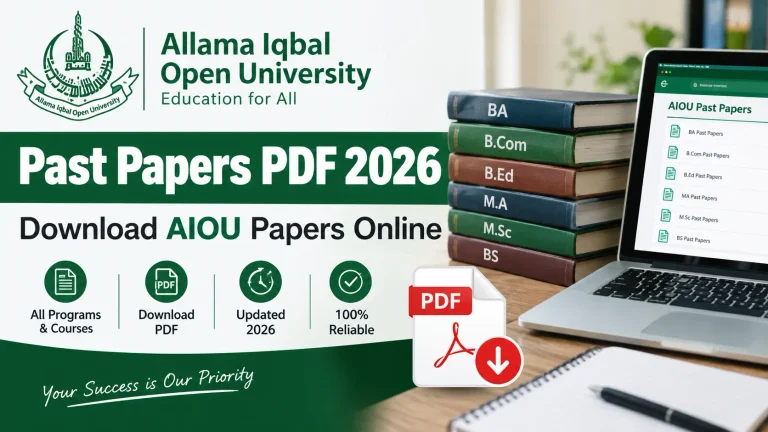 Allama Iqbal Open University Past Papers PDF